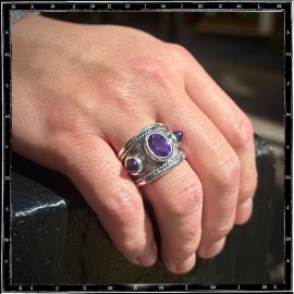 Custom Amethyst Classic Ring