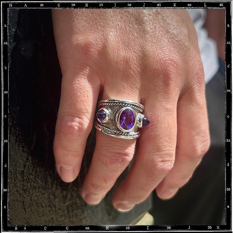 Custom Amethyst Classic Ring
