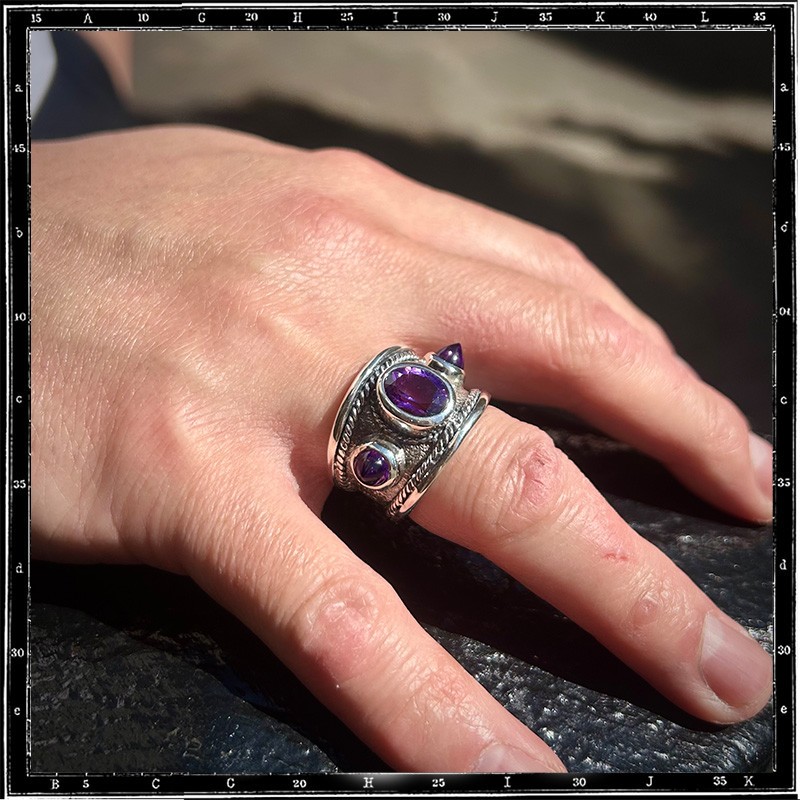 Custom Amethyst Classic Ring