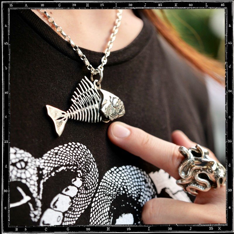 Fishbone Pendant