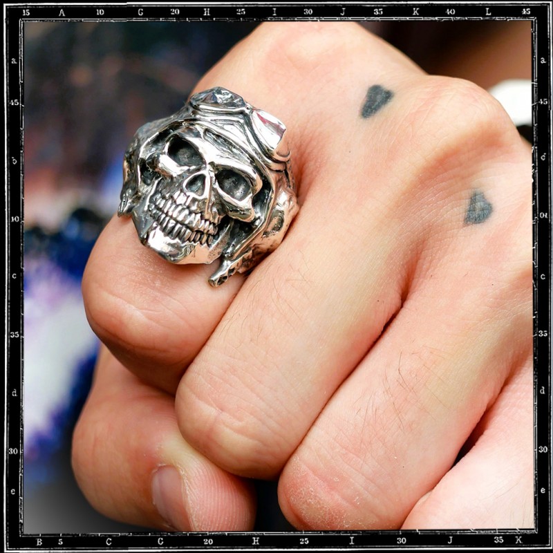 DEATH FROM ABOVE SKULL RING