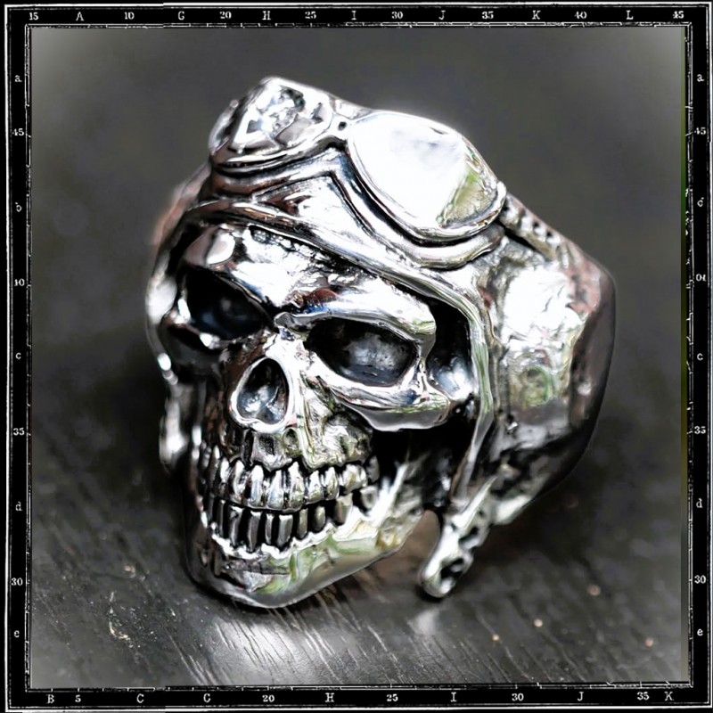 DEATH FROM ABOVE SKULL RING