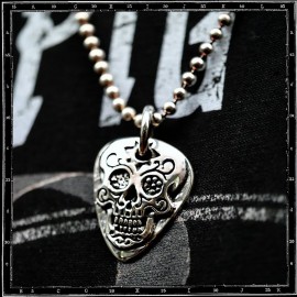 Day of the Dead Guitar Pick Pendant