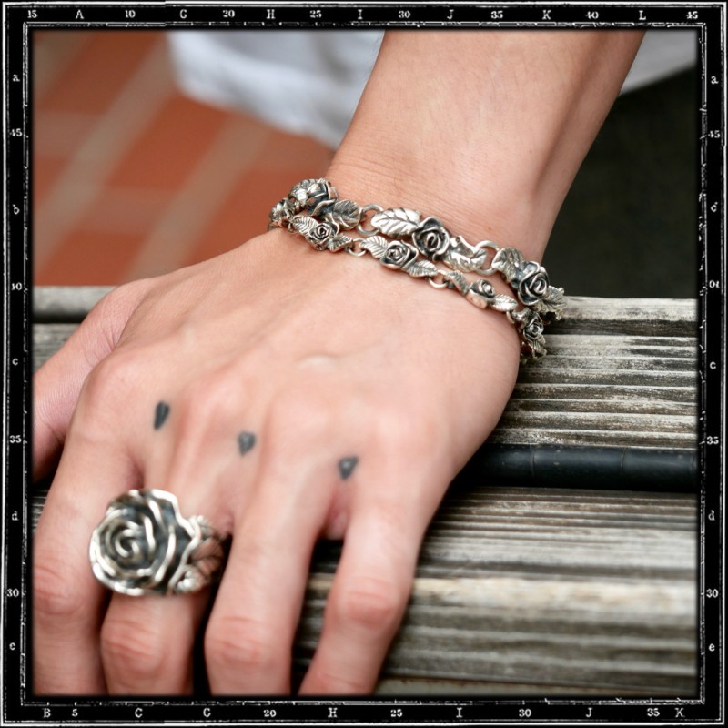 Roses bracelet (single side)