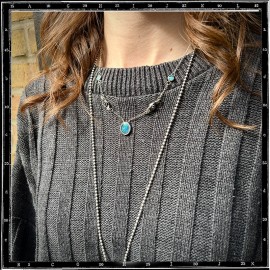 Custom Necklace Roses and Opal