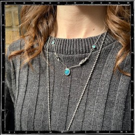 Custom Necklace Roses and Opal