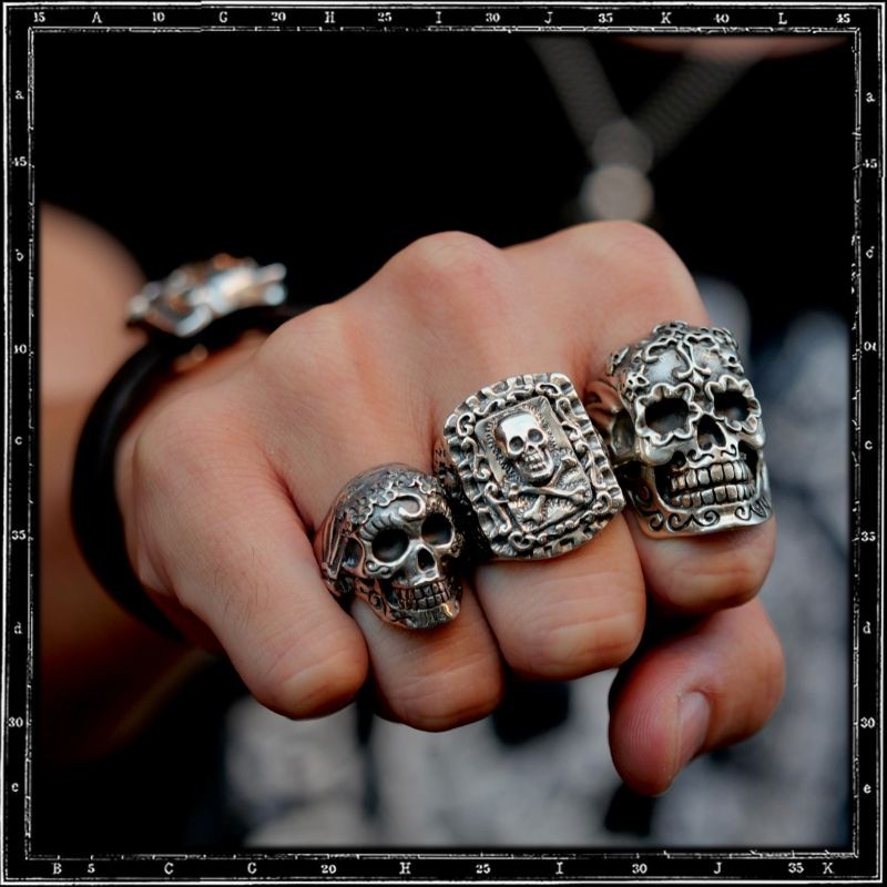 Calavera Mexican Skull Ring